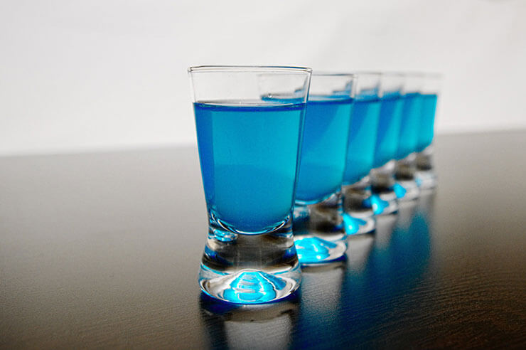 Blue Peach Shot