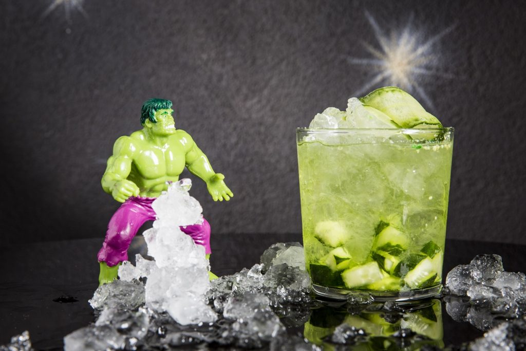 Hulk smashes cocktail